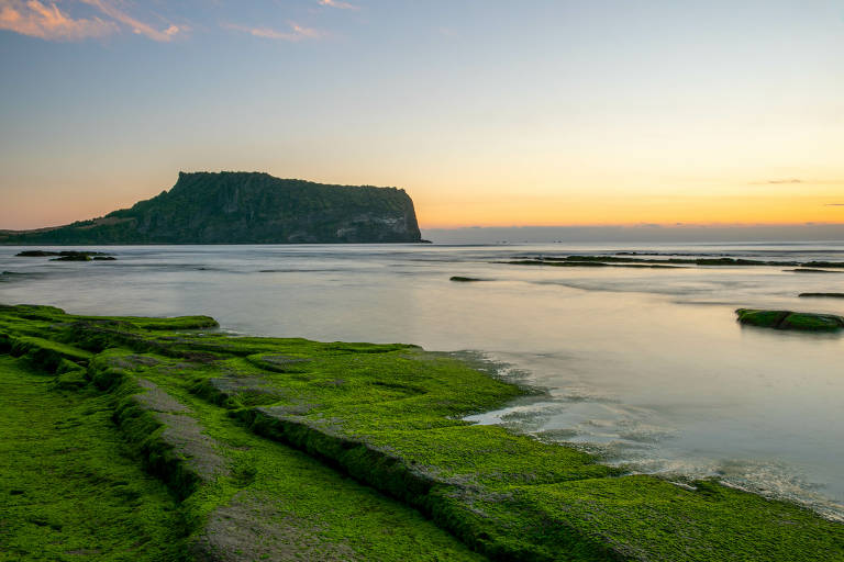 Paisagem da ilha de Jeju (Jeju Island), na Coreia do Sul