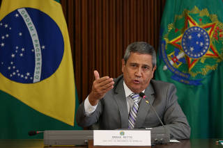 O ministro-chefe da Casa Civil, general Walter Braga Netto