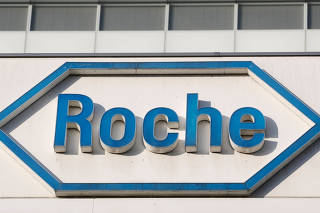 FILE PHOTO: Logo of Swiss drugmaker Roche is seen in Basel