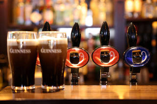 FILE PHOTO: Guinness 0.0 at The Devonshire pub in Soho