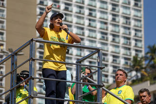 Former President Bolsonaro rallies with supporters in Rio