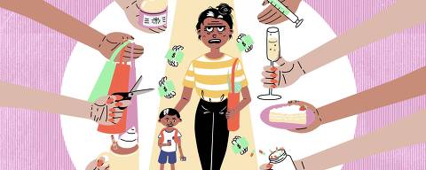 Ilustração de Carolina Daffara para ILUSTRA - Série sobre autocuidado
