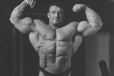 Dorian Yates durante sua preparação para o Olympia de 1993