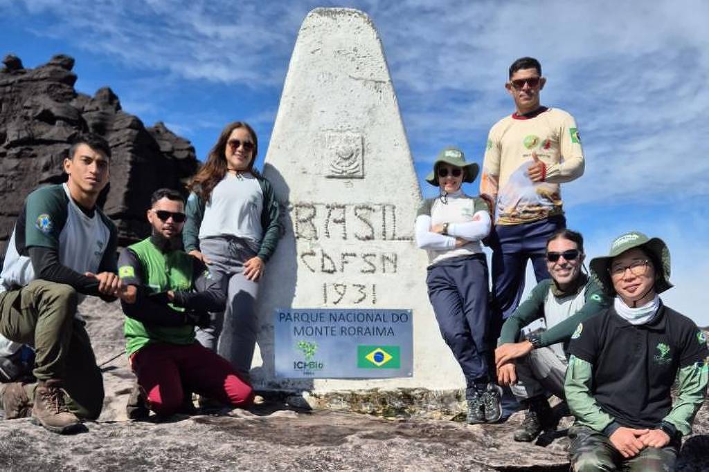 Lado brasileiro do monte Roraima ganha sinalização do ICMBio