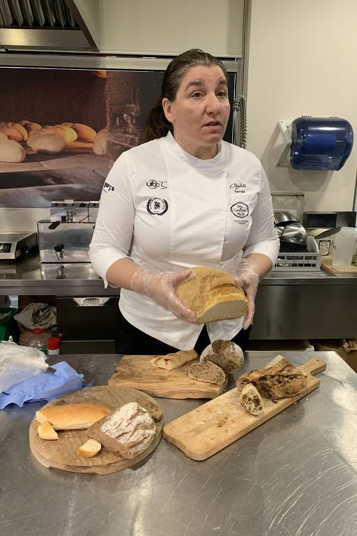 A padeira Elizabete Ferreira, diretora-executiva da Padaria Gimonde, em Portugal