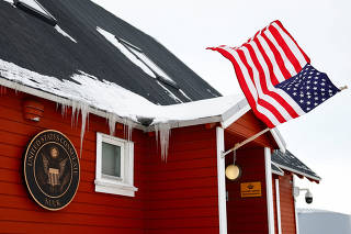 A view shows the U.S. Consulate in Nuuk