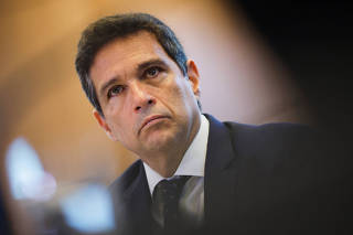 President of the Central Bank of Brazil Roberto Neto attends a news conference in Brasilia