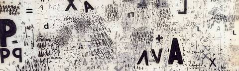 Obra da série Objetos Gráficos realizada em 1967 pela artista Mira Schendel.