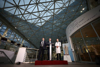 Press conference at the Gemelli Hospital, where Pope Francis is admitted for treatment, in Rome