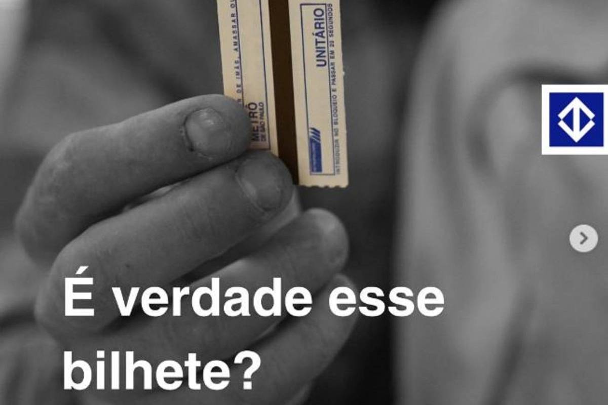 Metrô de SP faz campanha para bilhetes antigos nas redes sociais