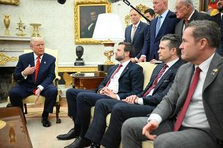 President Donald Trump hosts NATO Secretary General Mark Rutte