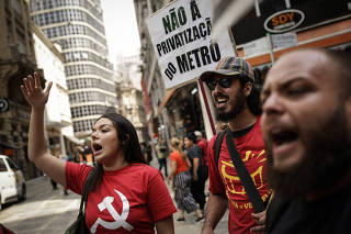 PROTESTO DOS FERROVIÁRIOS