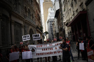 PROTESTO DOS FERROVIÁRIOS