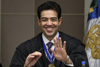 Brasília (DF), 11/12/2024 - O ex-presidente do TCU, Bruno Dantas, durante a posse do novo presidente do Tribunal de Contas da União (TCU), Vital do Rêgo. Foto: Marcelo Camargo/Agência Brasil