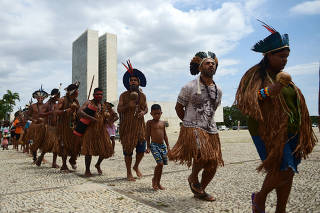 BRASIL-BRASILIA-INDIGENAS-PROTESTA