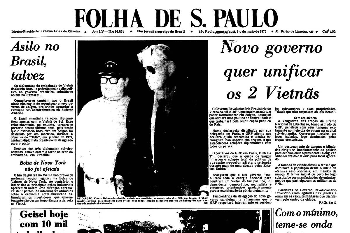 1975: Conquista de Saigon pela FNL marca fim da Guerra do Vietnã