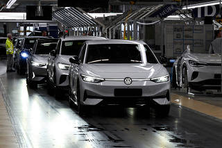 FILE PHOTO: Volkswagen (VW) electric fleet lead plant in Emden