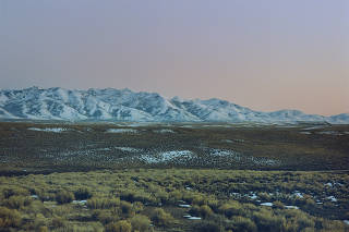 The Ruby Mountains of Nevada, seen near Elko on Feb. 1, 2019. (Aubrey Trinnaman/The New York Times)