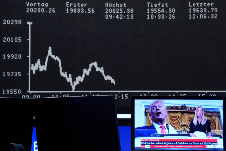 Bolsas da Europa caem após anúncio da China de aumentar tarifas contra EUA