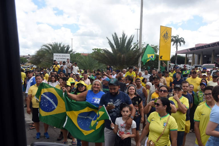 Bolsonaro está no Rio Grande do Norte em sua primeira agenda do Rota 22, uma iniciativa do seu partido para rodar o país e pressionar pela aprovação de um projeto de anistia aos envolvidos nos ataques golpistas de 8 de janeiro de 2023