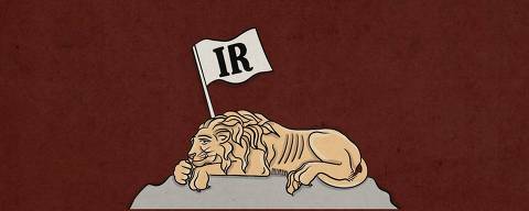 Leão IR 2025 - Bandeira IR Vinho