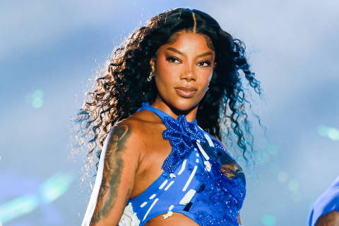 Ludmilla no festival Tim Music, no Auditório Ibirapuera, em São Paulo