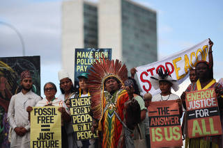 Protest asks for a response to Indigenous movement by COP30
