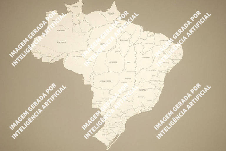 'Matos Gerais', 'Sad Paula' e 'Larcrôio': IAs criam mapas distorcidos do Brasil