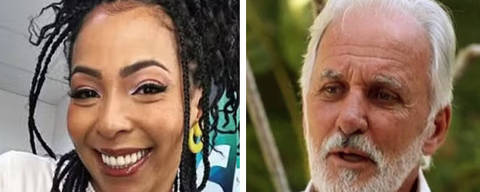 Ratinho, Juliana Oliveira (ao centro) e Otávio Mesquita