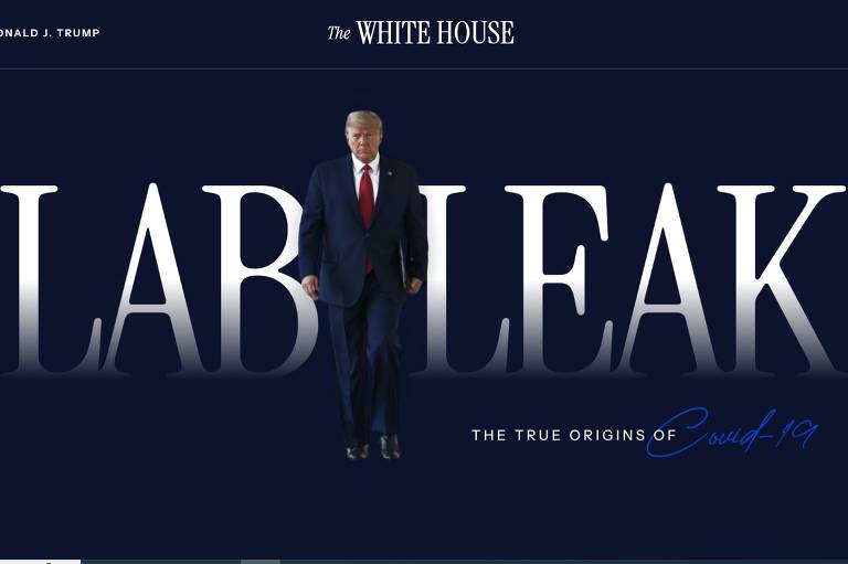 Em novo site, Trump diz que Covid se originou em vazamento de laboratório