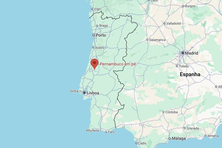 Em meio a onda de memes brasileiros sobre Portugal, Google exibe 'Pernambuco em pé' em mapa do país europeu
