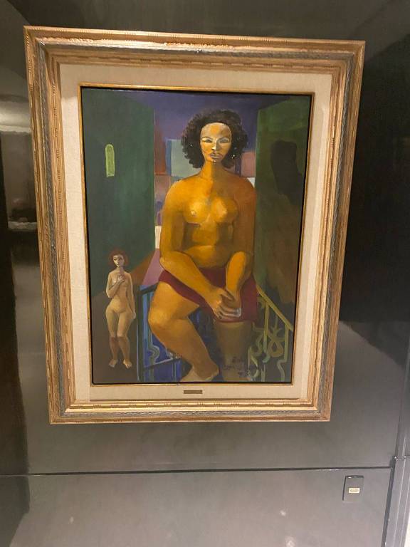 Quadro apreendido pela operação antifraudes do INSS em SP