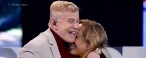 Miguel Falabella reencontra Cissa Guimarães no especial do Vídeo Show