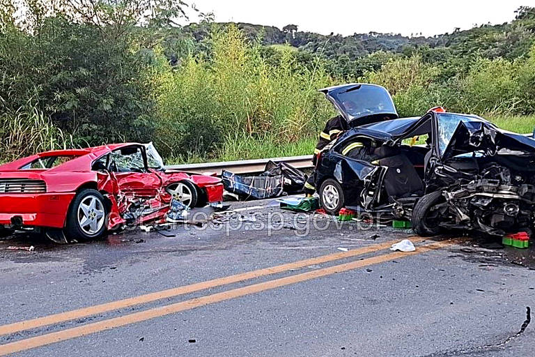 Polícia Civil investiga acidente com Ferrari que deixou feridos em rodovia em Piedade (SP)