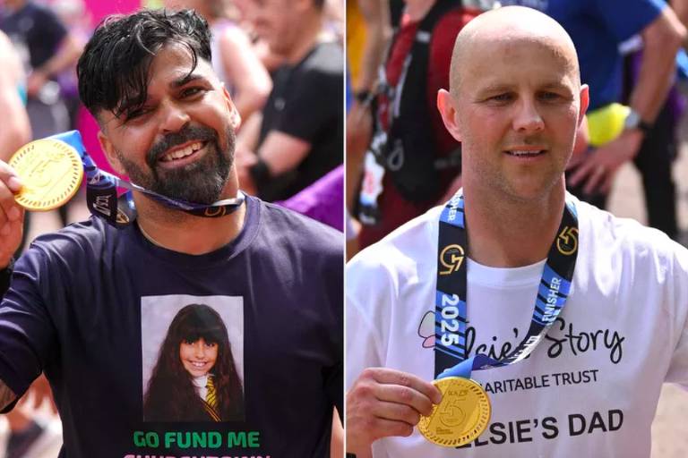 Sergio Aguiar e David Stancombe, pais de vítimas de massacre