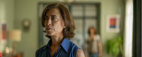 Fernanda Torres em cena do filme 'Ainda Estou Aqui'