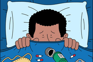 Mouth tape, melatonin, ?worry journals? ? here?s what might actually help you sleep. (Albert Tercero/The New York Times)