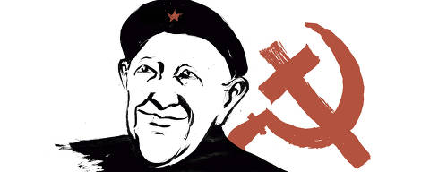 Ilustração de Angelo Abu para coluna de João Pereira Coutinho - 29 de abril de 2025