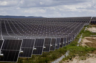 Painéis fotovoltaicos ocupam área de 741 hectares no Complexo Solar Panati