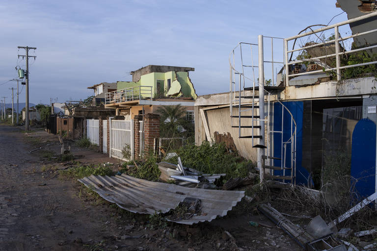Área do bairro foi a mais destruída pela cheia de 2024 em Arroio do Meio, conforme a prefeitura