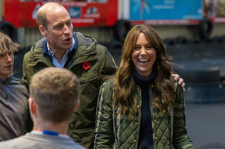 FILE PHOTO: Britain's Prince William, and Kate, the Princess of Wales visit Scotland