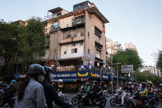 The former office of the U.S. Information Service in Ho Chi Minh City, Vietnam, in April 2025. (Hannah Reyes Morales/The New York Times)