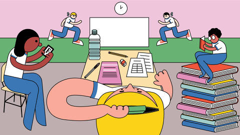 Ilustração de Carolina Daffara para Newsletter Estudantes.
