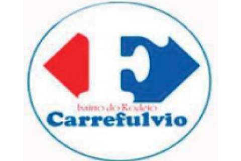 Imagem que compara as logomarcas do Carrefour e do Carrefulvio, anexada em processo judicial