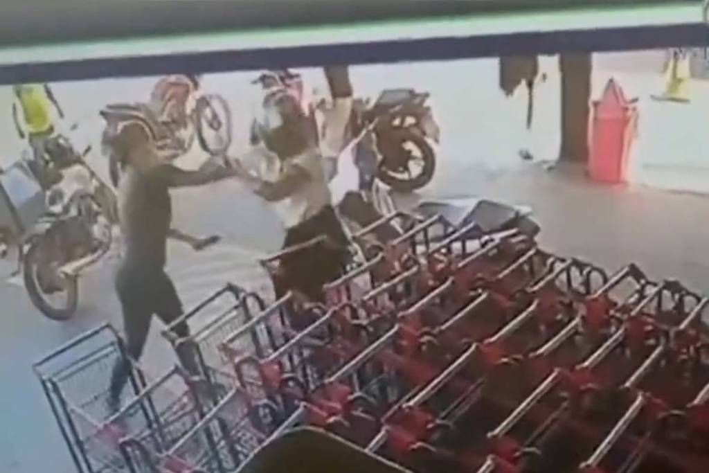 Secretária de escola esfaqueia jovem em mercado em MT e foge com ajuda de PM, diz polícia