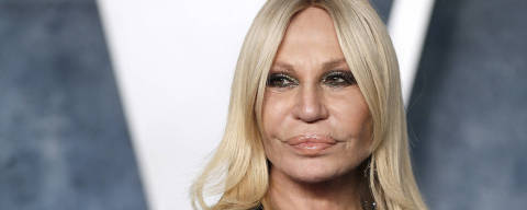 Donatella Versace arrives at the Vanity Fair Oscar party after the 95th Academy Awards, known as the Oscars,  in Beverly Hills, California, U.S., March 12, 2023. REUTERS/Danny Moloshok ORG XMIT: FG290