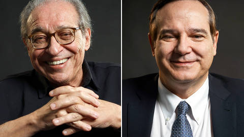 Montagem (Da esq. p/ dir.):   SAO PAULO/ SP, BRASIL, 14/04/2025: Gravação de curso na CasaFolha com o escritor Ruy Castro.   (Foto: Zanone Fraissat/Folhapress, CASA FOLHA)***EXCLUSIVO****   ///////   SAO PAULO/ SP, BRASIL, 08/04/2025: Retrato do dr. Paulo Hoff, oncologista da Rede D'Or na Casa Folha. (Foto: Zanone Fraissat/Folhapress, CASA FOLHA)***EXCLUSIVO****