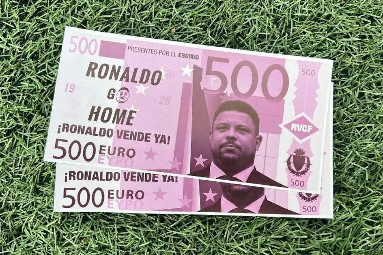 Torcedores do Valladolid fazem protesto contra Ronaldo