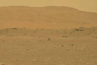 FILE PHOTO: NASA's Mars helicopter Ingenuity makes its first flight