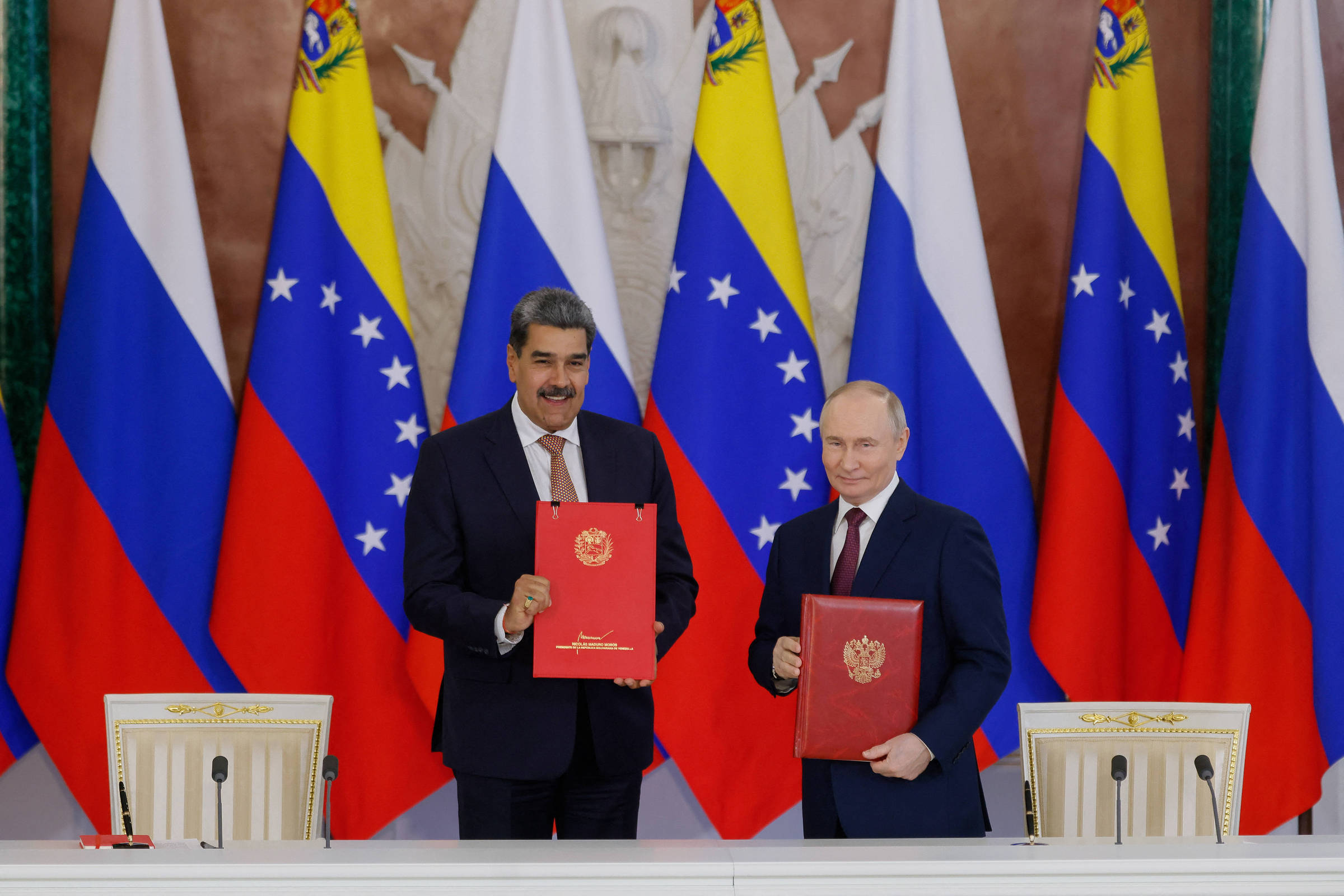Maduro e Putin assinam acordo de parceria estratégica e ampliam relação entre Venezuela e Rússia